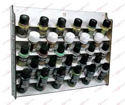 Expositor de pared 28 botes de 30/60 ml.