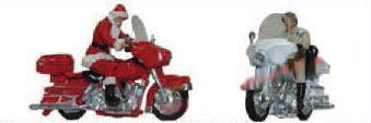 Moto Harley Papá Noel y rocker