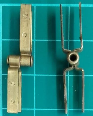 Bisagra pala del timón con eje 4/5mm, 2 unidades