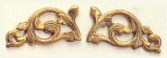 Ornamento de latón forma