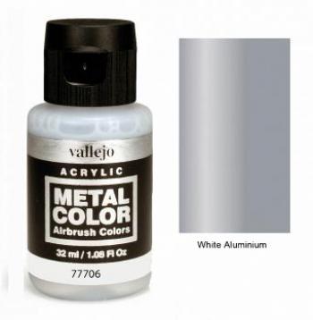 White Aluminium Metal color