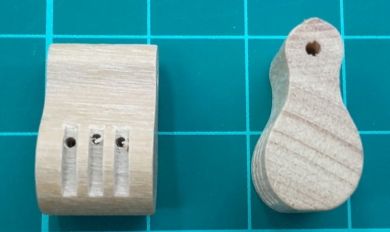Vigota de violin 17x10x7 mm