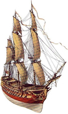 Plano Proctecteur Navio Francés