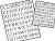 Letras y números de latón