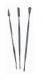 Set 3 curetas dobles acero inox.